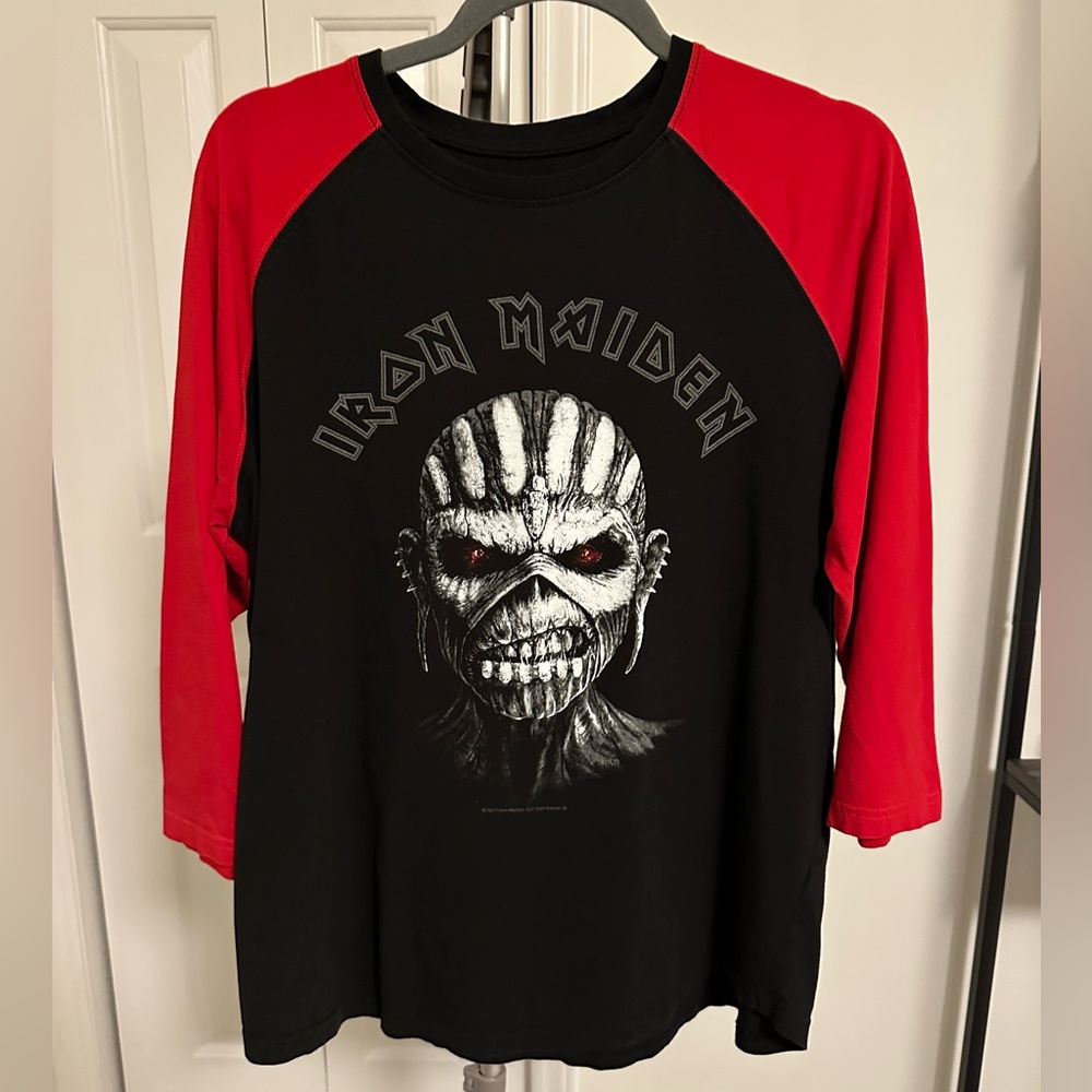 Iron Maiden 2017 Book of Souls Tour Shirt- Size Large
